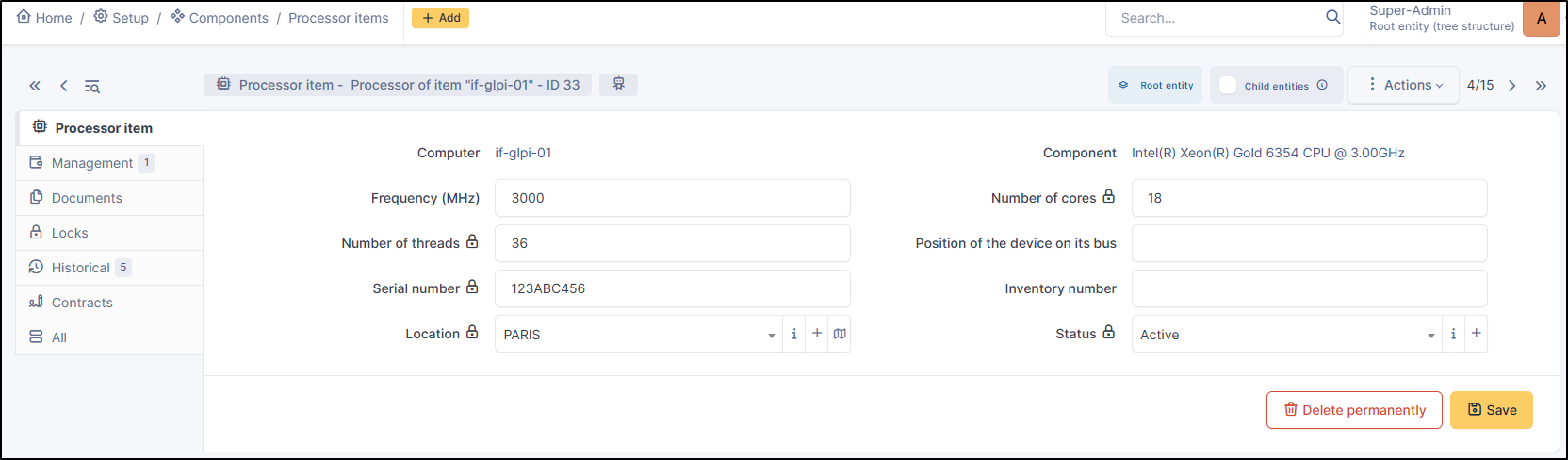 Mise à jour du composant Processeur