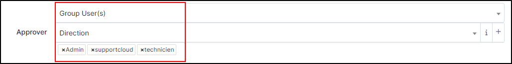 ajouter un nouveau groupe pour approbation